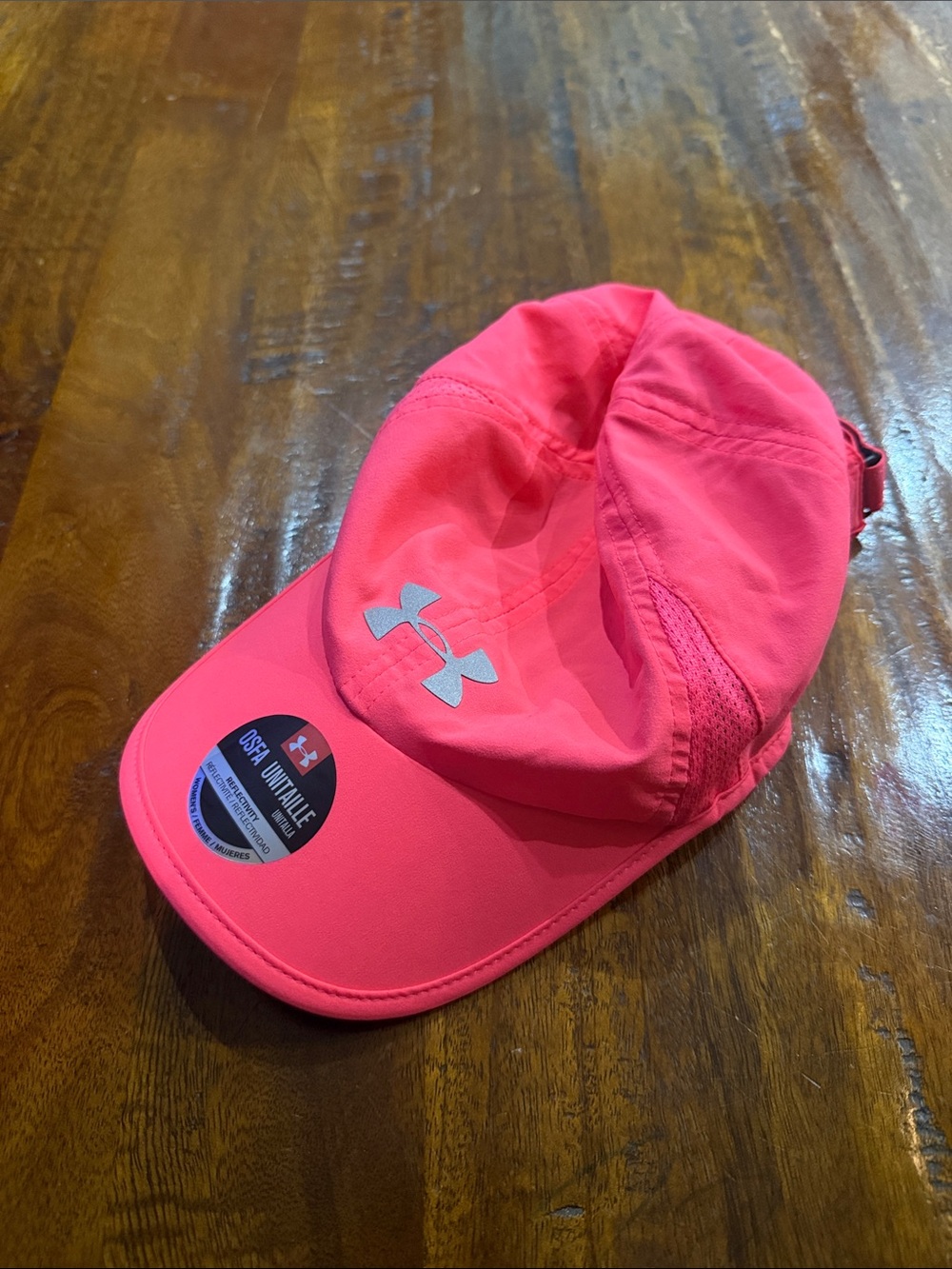 Under Armour Hot Pink Performance Cap with Silver Logo